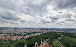 A general view of Prague