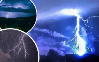 The lightning wowed many across the Bradford district last night