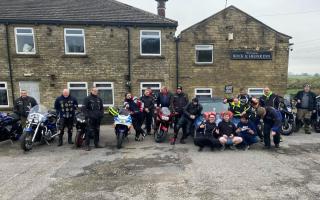 The Yorkshire Motorbike Ride Out Group's meeting point at the Rock and Heifer Inn