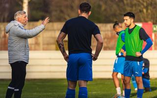 Lee Elam (left) and his Eccleshill side are ending a difficult season on a high.