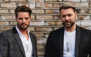 Keith Duffy and Brian McFadden of Boyzlife  (PA)