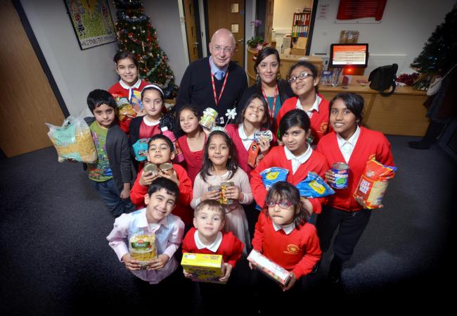 Westminster Primary School children have been collecting food for the Bradford Curry Project.
