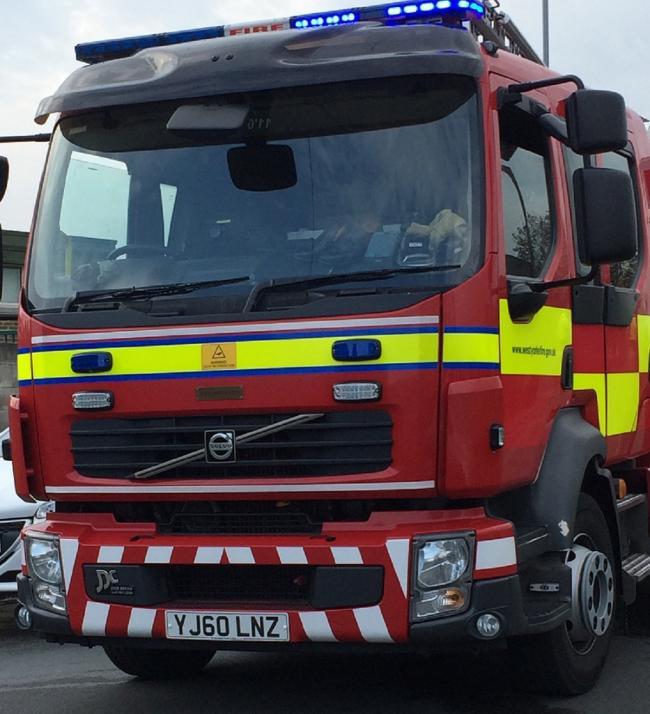 Car fire tackled in Shipley