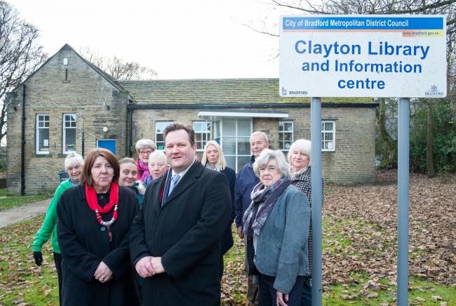 Members of Clayton Parish Council, who are leading the call for more volunteers to help run Clayton Library