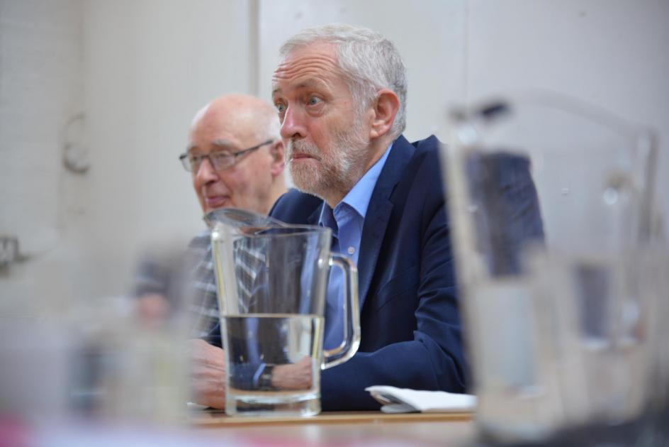 Labour leader Jeremy Corbyn hears concerns about toilet closures during Shipley visit