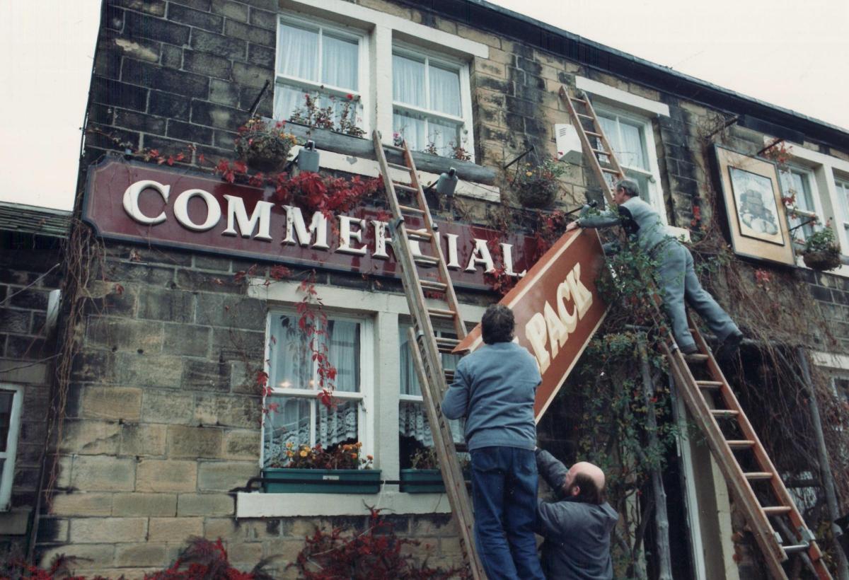 Preparing the Commercial pub in 1987