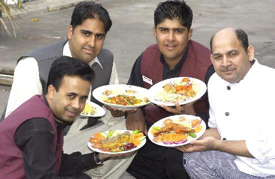 Taking part in the Good Curry Guide award on Monday Shipley's Aagrah restaurant staff 