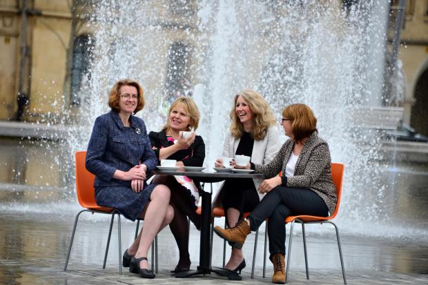 Susan Hinchcliffe, Kersten England, Shelagh O'Neill and Clare Morrow pictured when Bradford launched the bid to host the Great Exhibition of the North
