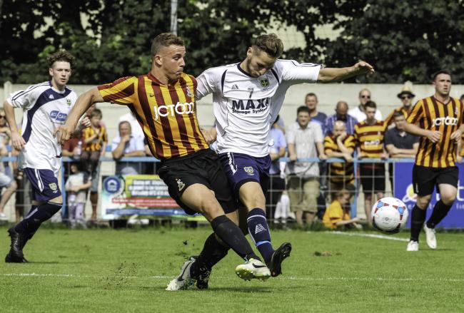 Niall Heaton, pictured playing for City against Guiseley, is returning to Nethermoor as a home player