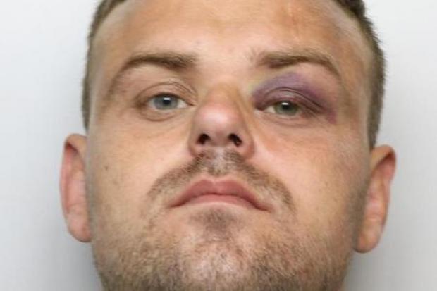 Lee Kelly, 32, was jailed for five years with an extended five-year licence period for the robbery of a bookmakers in Shipley