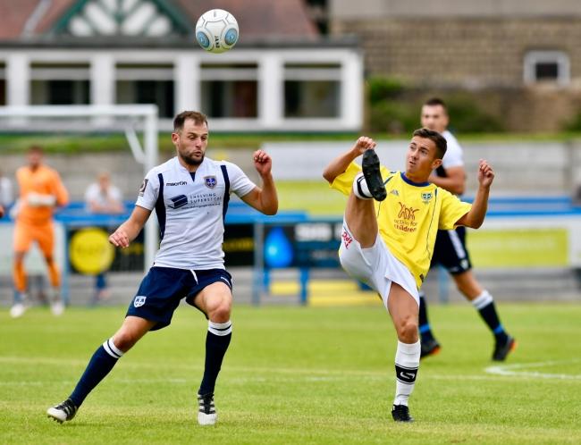 Guiseley manager Marcus Bignot is hoping to welcome back key midfielder Will Hatfield (left) into his ranks for the Bank Holiday clashes against Nuneaton Town and Altrincham Picture: Andy Garbutt