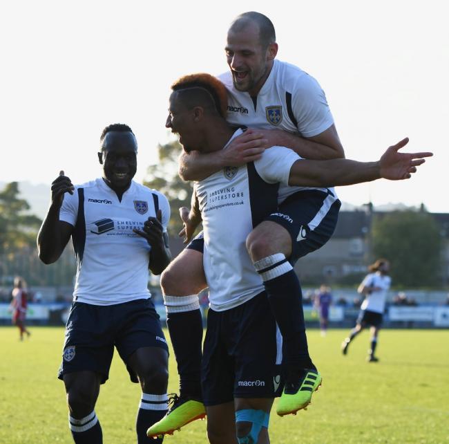 Kaine Felix was Guiseley's goalscoring hero as they ensured their safety in Vanarama National League North. Picture: Phil Whiteley 