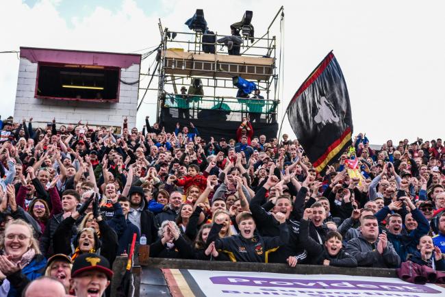 The stadium was packed the last time Bulls hosted Leeds at Odsal, a famous Challenge Cup win back in 2019. Picture: Tom Pearson.