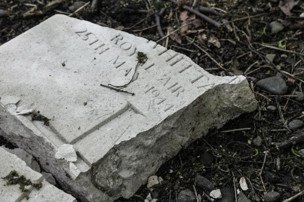 Bradford Telegraph and Argus: War Graves vandalised in Hirst Wood Shipley