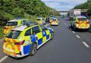 A driver was arrested after a police pursuit on the M62