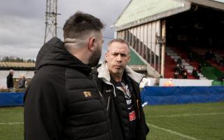 Keighley Cougars head coach Matt Foster (right) knows that Taylor Hyland offers vital cover in a number of positions.